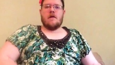 fat fat faggot crossdresser