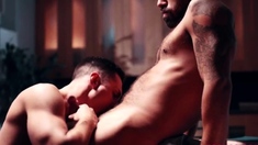 Hunk Adam Ramzi analed Tristan Hunters tight asshole