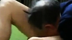 Chinese Grandpa Blowjob