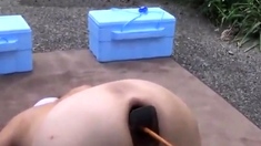 Japanese Girl Extreme Outdoors Enema