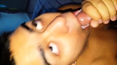 19 yr old friends son milks daddyd's dick