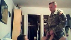 Army Friends Fuck Bareback