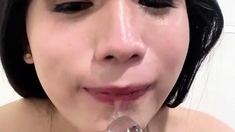 Japanese teen uses toys to pleasure pussy