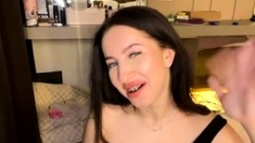 Hottest brunette solo webcam masturbation 2