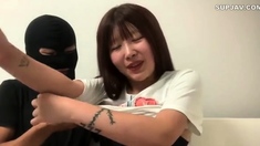 Strong guys fuck asian small titted teen