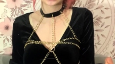 Solo ladyboy masturbation
