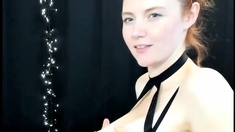 Great Big Boobs On Masturbating Redhead