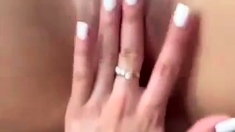 Blonde amateur MILF pov toys fingering shaved cunt