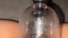 Close up solo beauty toying ass