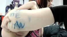 Stacked brunette goes solo toys and masturbation