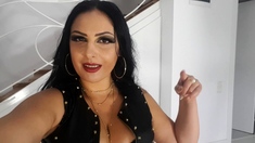 Beautiful brunette with big boobs jerk off instrucions