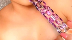 Big boobs milf masturbates with her dildo