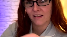 Close up BJ cumshot