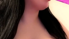 Big boobs milf masturbates with her dildo