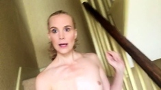 Sexy small titted brunette Judy C