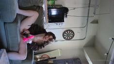 Amateur double toy masturbation