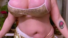 Big boobs milf masturbates with her dildo