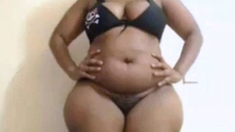 Black BBW with Huge Boobs and Booty on Cam