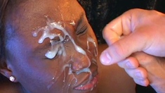 Interracial fucking and deep throat blowjob on sofa in hd