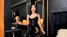 Softcore solo with cute asian chick Akane Ozora