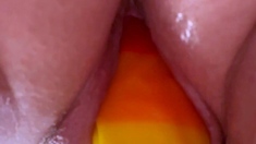 Girls Out West Amateur double toy masturbation