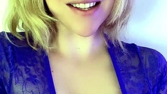 Blonde MILF with Big Boobs Playing Cam Free Porn