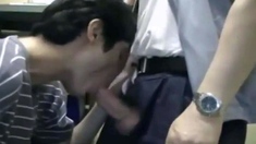 Daddy Security Guard Barebacks Asian Twink