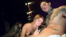 Amateur blondes pov blowjob and hardcore fun with lucky dude