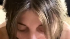 Amateur Blonde Blowjob CIM