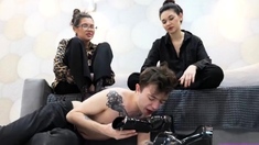 Licking Girls Feet Allison And Victoria First Experience Of