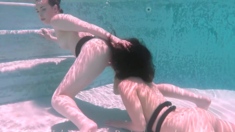 Left Out - Underwater Lesbian Domination Casey Calvert &