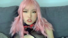 Amateur Lari Liu Fingering Herself On Live Webcam