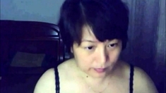 Chinese lady on webcam