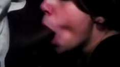 Teen Girl Takes Three Facials At Club