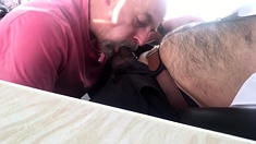 Dad Sucking Hairy Cub