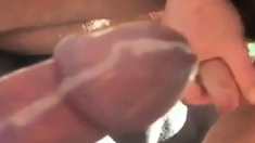 two guys jacking off and cum together